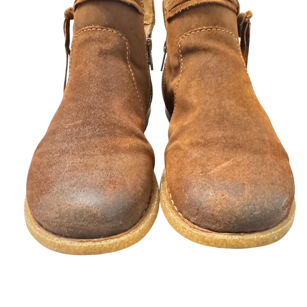 Born‎ Brown Distressed Suede Wyter Ankle Booties Women's Size 9.5 - Picture 7 of 11